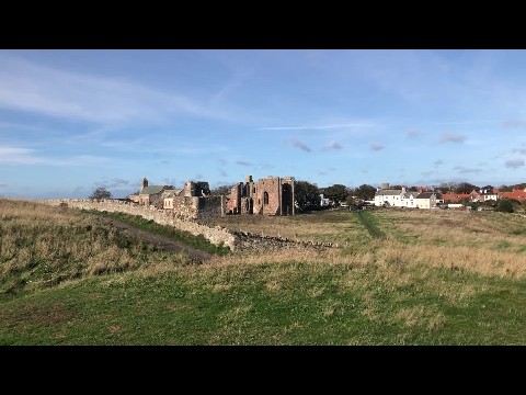 View from atop the Heugh of Holy Island