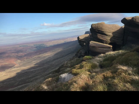 Kinder Scout trail in the Peak District