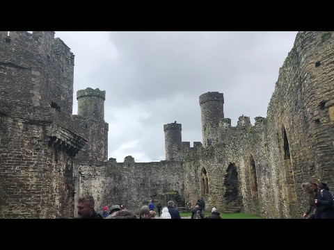 Entering Conwy Castle