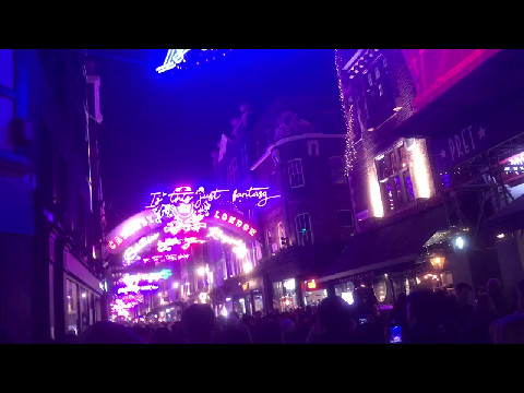 Christmas Lights on Carnaby St, London
