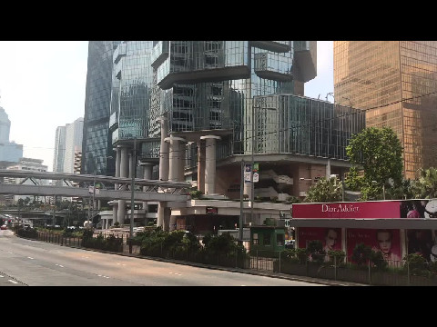 The buildings along Queensway, Central Hong Kong