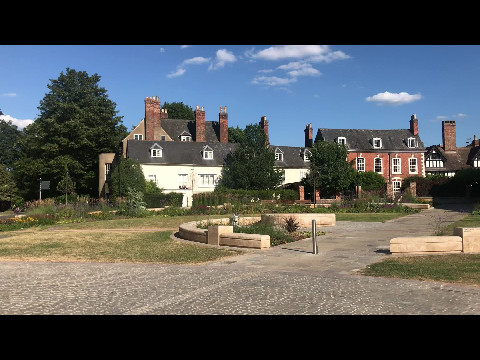 Panorama of Gloucester Cathedral square