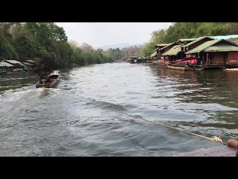 Riverboat Houses in Kanchanburi Province, Thailand